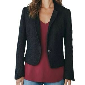 Madewell Buckley Tailors Black Lace Blazer Jacket Women’s 6 | Fall | Winter